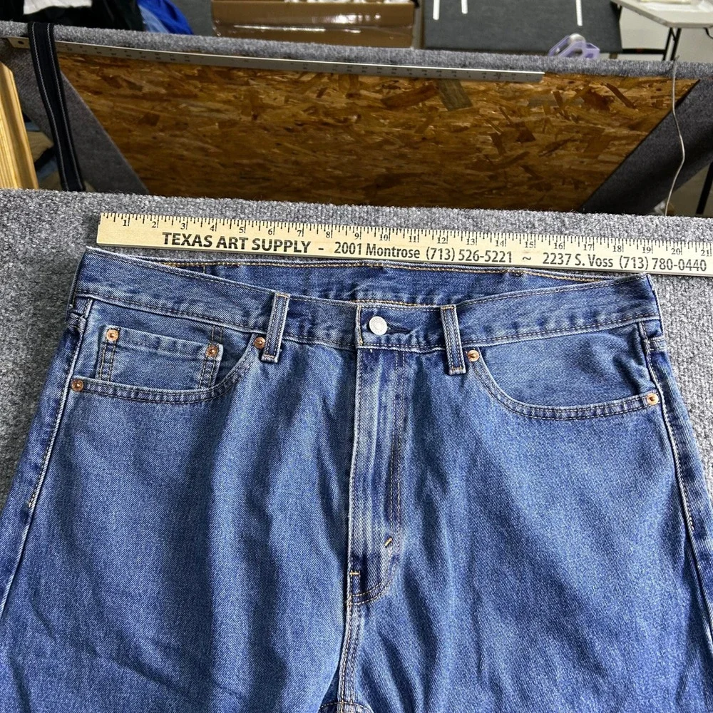 Levi's Jeans Mens Size 38x28 Blue 505 Regular Fit Straight Leg Denim Casual